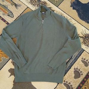 Apt 9 Quarter-zip Light Weight Sweater. Men's Sz M, Green